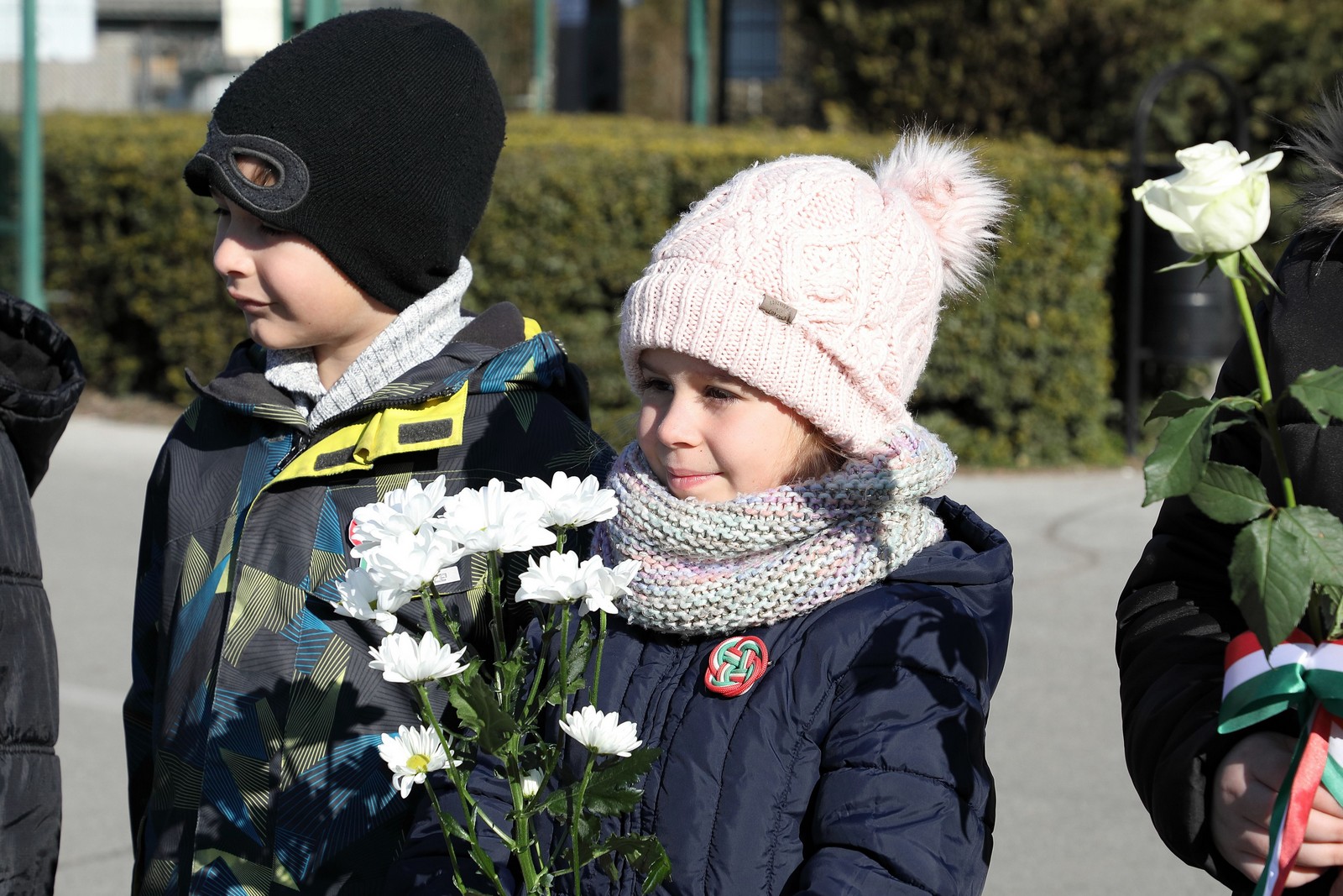 Március 15-i megemlékezés a Feketehegy-Szárazréti Bem szobornál